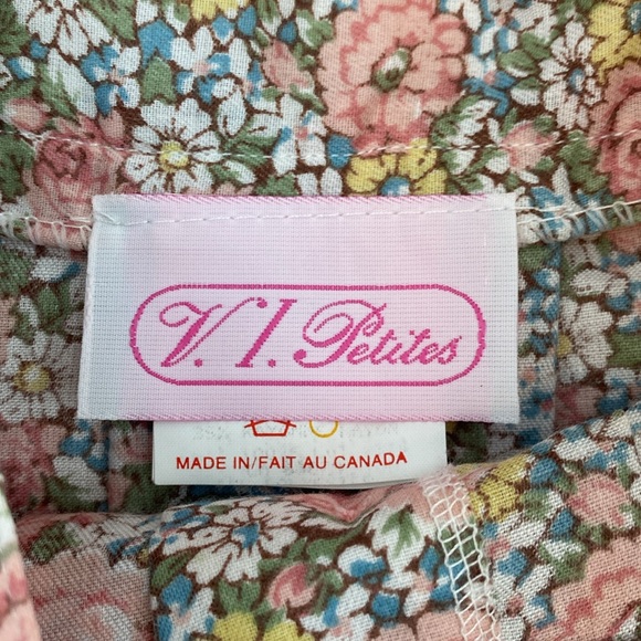 Vintage Floral Midi Pleated Skirt Button-up Closure - Picture 10 of 11